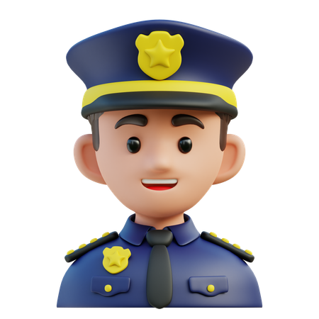 警察  3D Icon