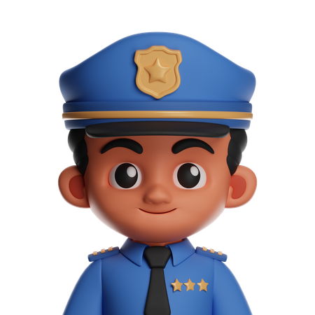 警察  3D Icon