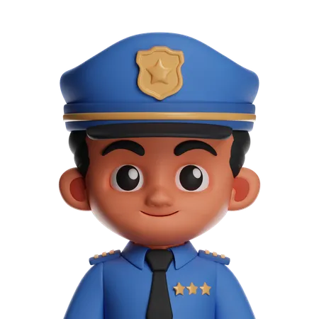 警察  3D Icon