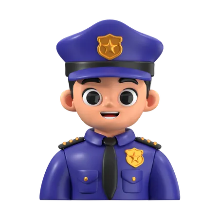 Police  3D Icon