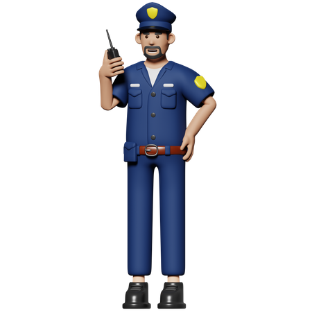 Police  3D Icon