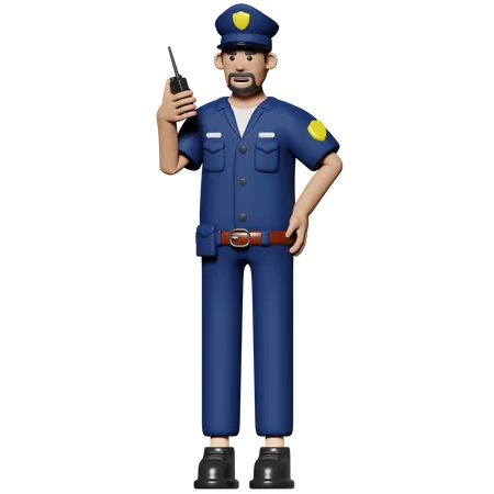 Police  3D Icon