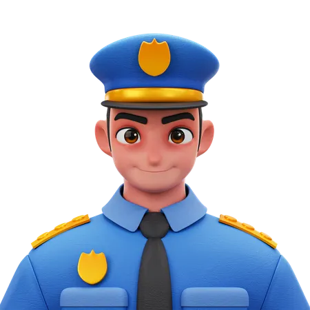 Police  3D Icon