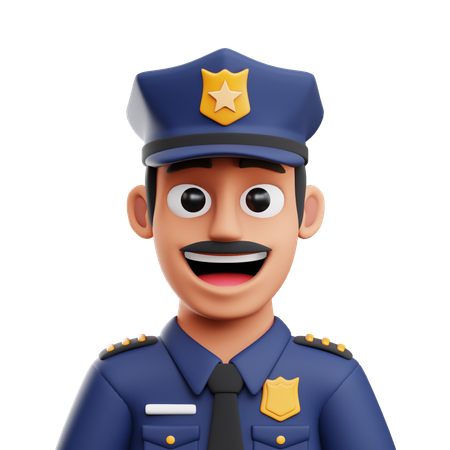 Police  3D Icon