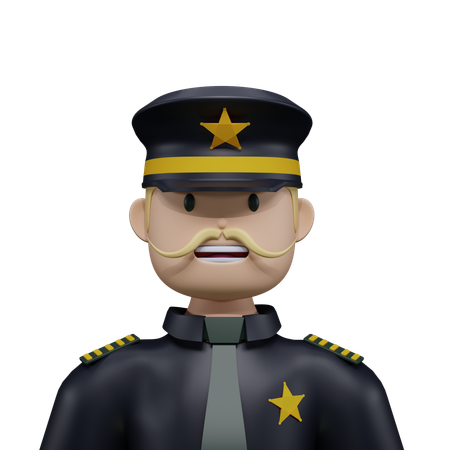 Police  3D Icon