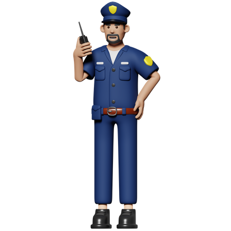 Police  3D Icon