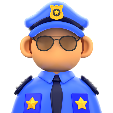 Police  3D Icon