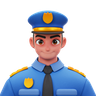 3d police logo