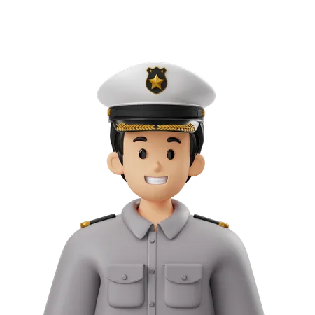 Police Avatar  3D Icon