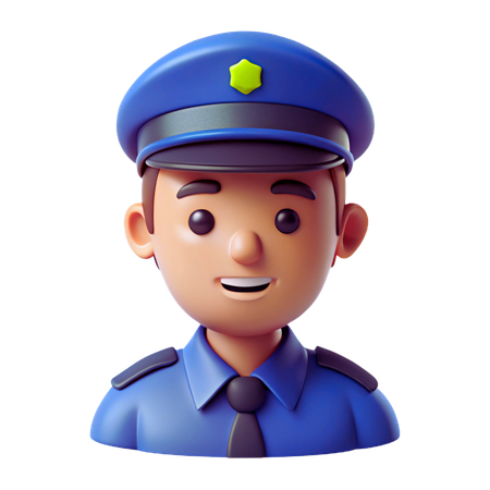 Police Avatar  3D Icon