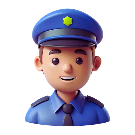 Police Avatar  3D Icon
