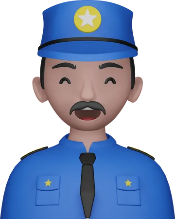 Police Avatar  3D Icon