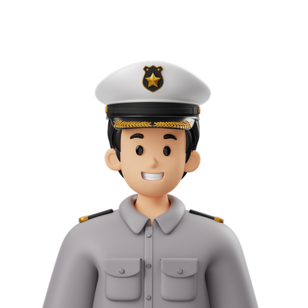 Police Avatar  3D Icon