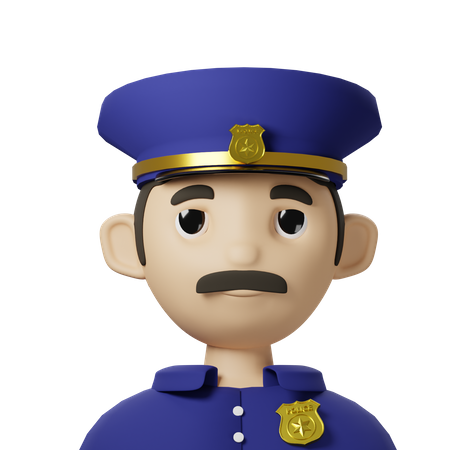 Police Avatar 3D Icon
