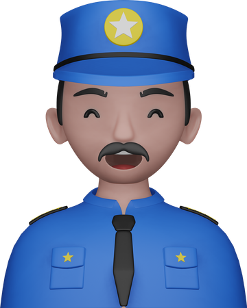 Police Avatar  3D Icon