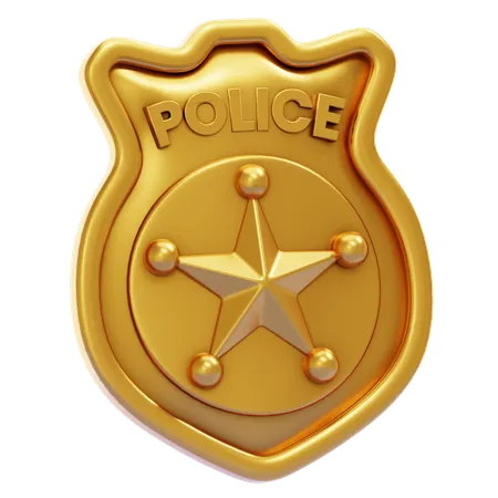 POLICE BADGE  3D Icon
