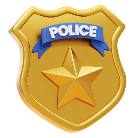 POLICE BADGE  3D Icon