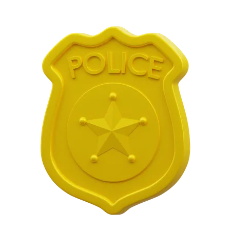Police Badge  3D Icon