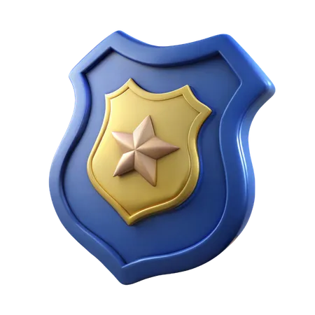 警察バッジ  3D Icon