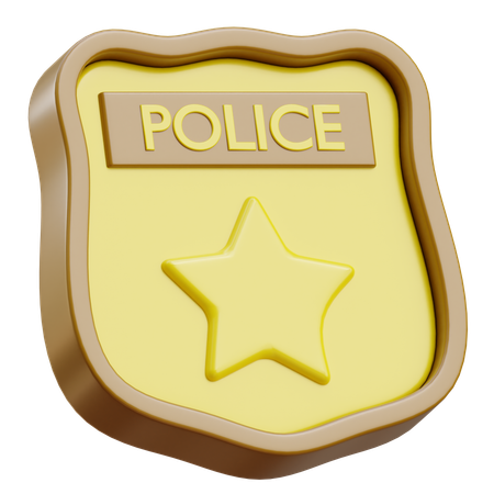 Police Badge  3D Icon