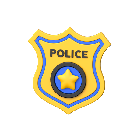 Police Badge  3D Icon