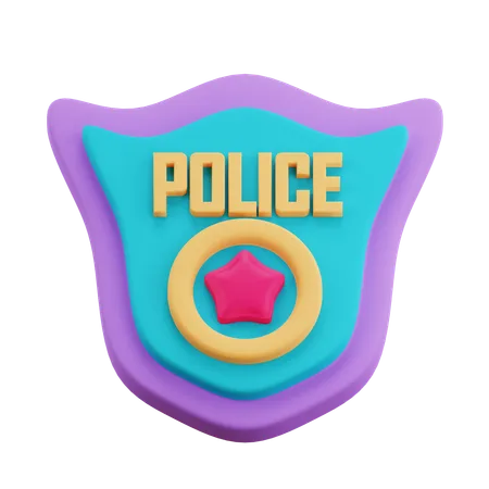 Police Badge  3D Icon