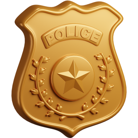 Police Badge  3D Icon