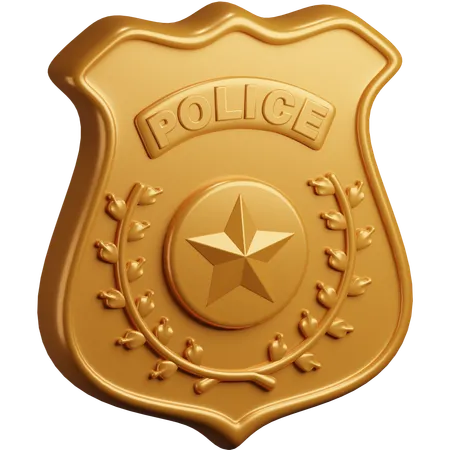 Police Badge  3D Icon