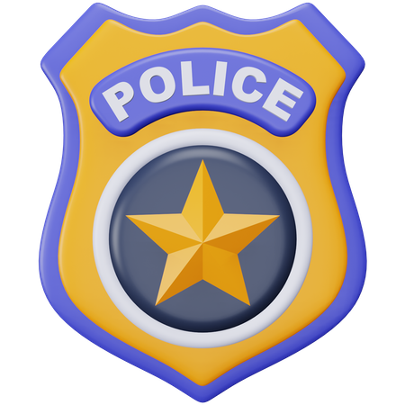 Police Badge  3D Icon