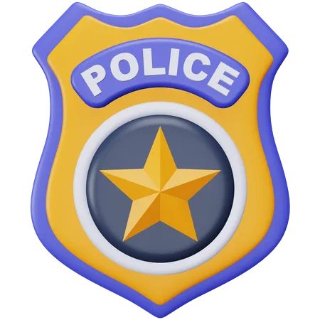 Police Badge  3D Icon