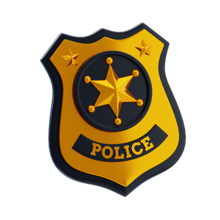 Police Badge  3D Icon