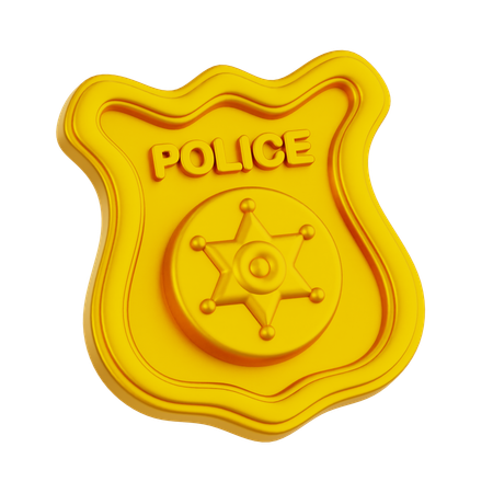 Police Badge  3D Icon