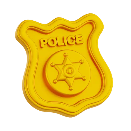 Police Badge  3D Icon