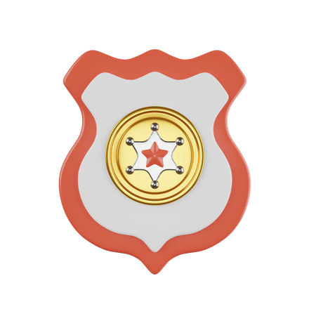 Police Badge  3D Icon