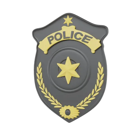 Police Badge  3D Icon