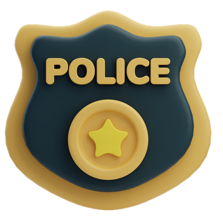 Police Badge  3D Icon