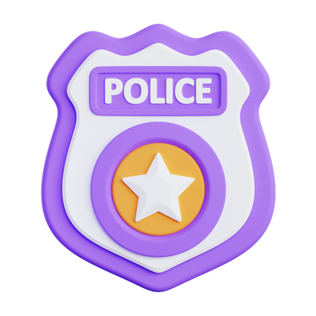 Police Badge  3D Icon