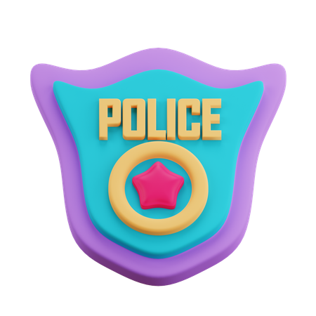 Police Badge  3D Icon
