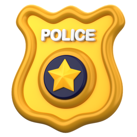 Police Badge  3D Icon