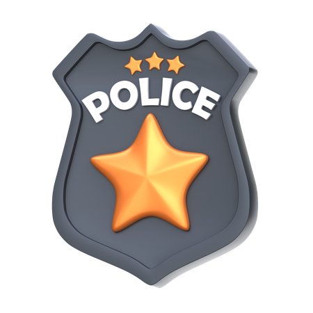 Police Badge  3D Icon