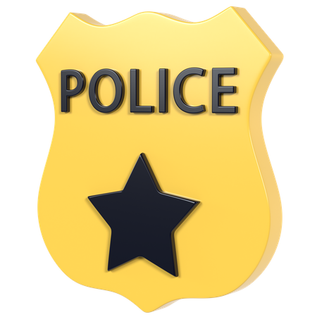 Police Badge  3D Illustration