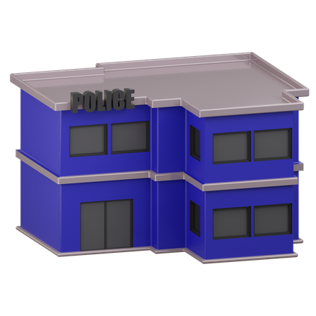 Police Building  3D Icon