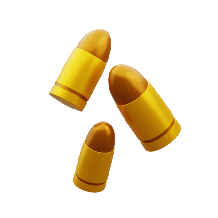 Police Bullets  3D Icon