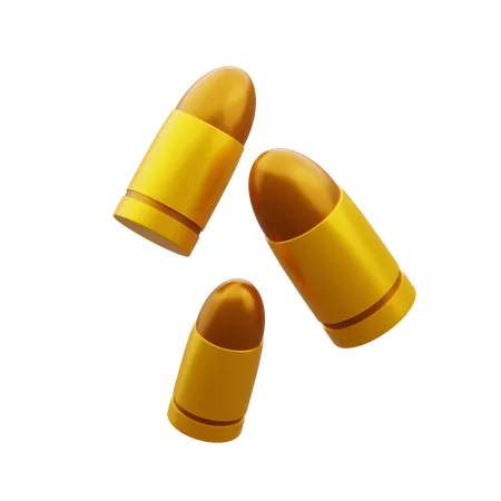 Police Bullets  3D Icon