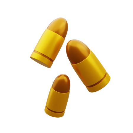 Police Bullets  3D Icon