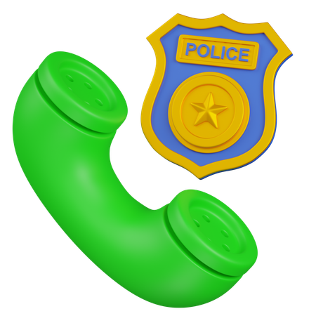 POLICE CALL  3D Icon