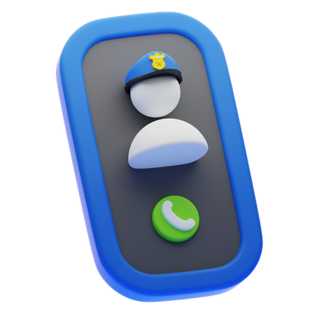 POLICE CALL  3D Icon