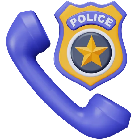 Police Call 3D Icon