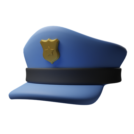 경찰 모자  3D Icon