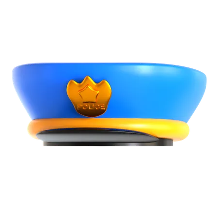 Police Cap  3D Icon